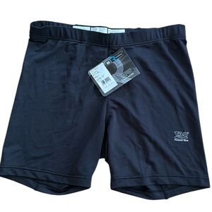 NWT WOMENS ATHLETIC HIGH PERFORMANCE RUN SHORT SZ EU 38 US M BLACK